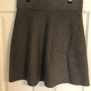 Cute flared grey Loft outlet skirt